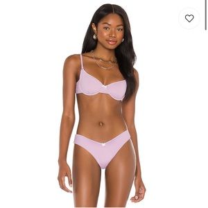 WeWoreWhat Bra Vintage Bikini Set in Lilac